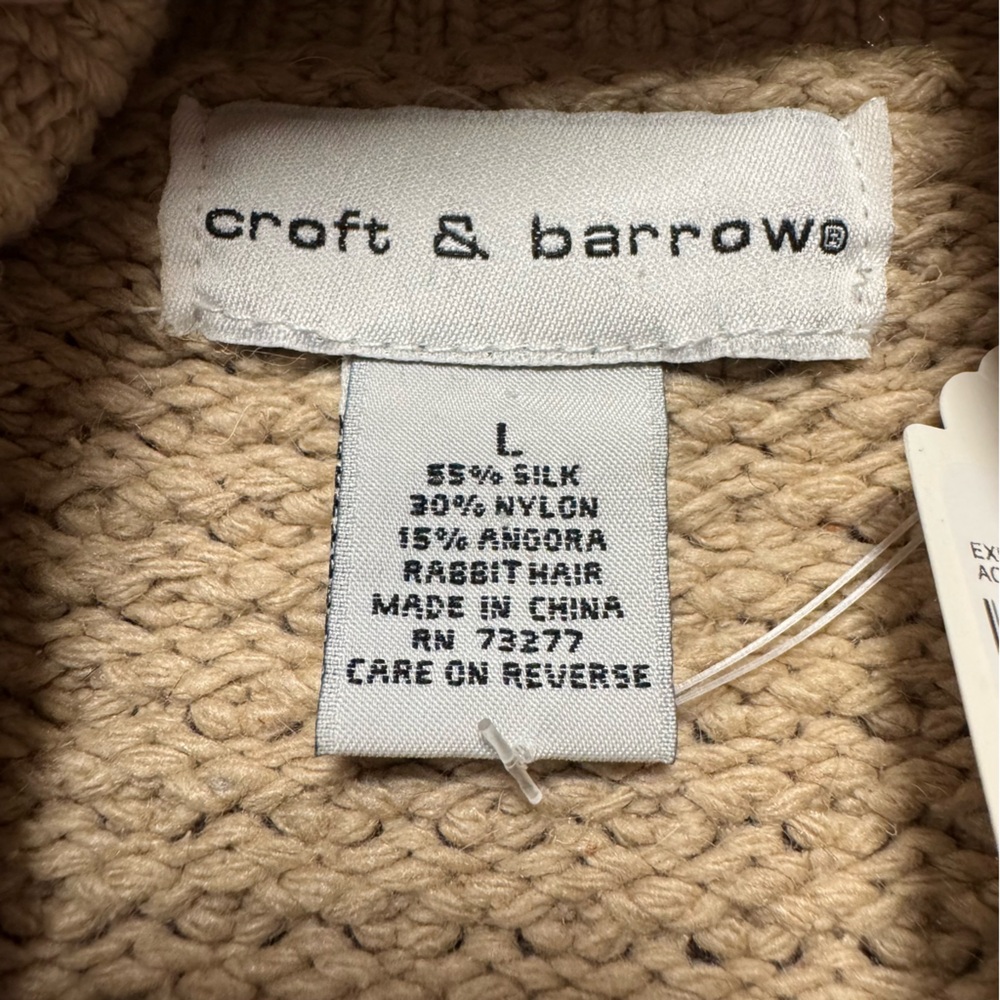 Croft & Barrow Silk Blend Sweater Size Large - Picture 5 of 6